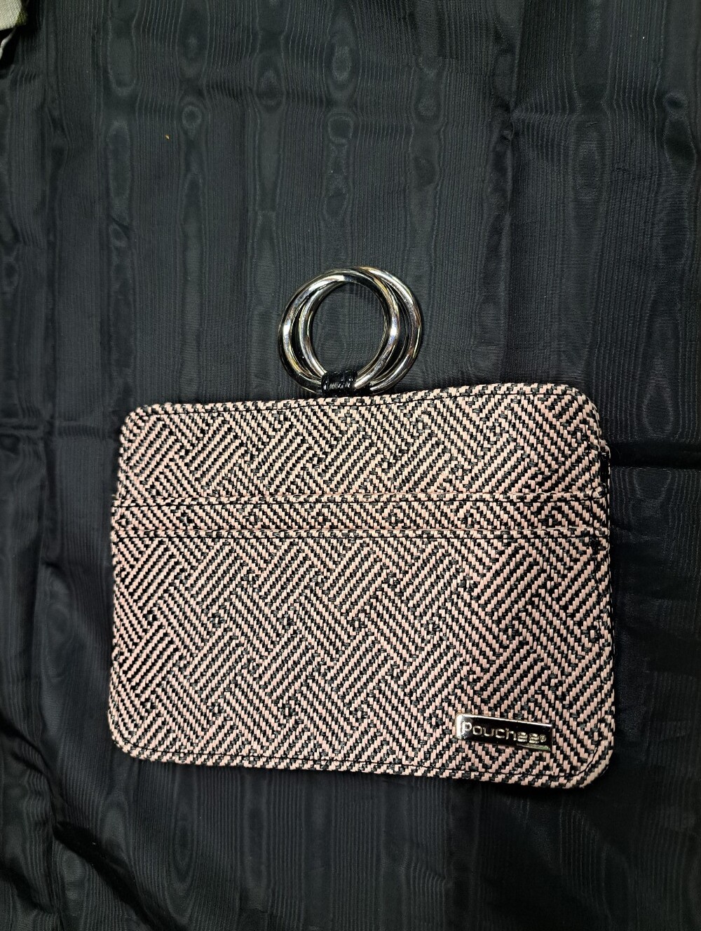 POUCHEE black/Natural Poly Straw The Ultimate Handbag Organizer.